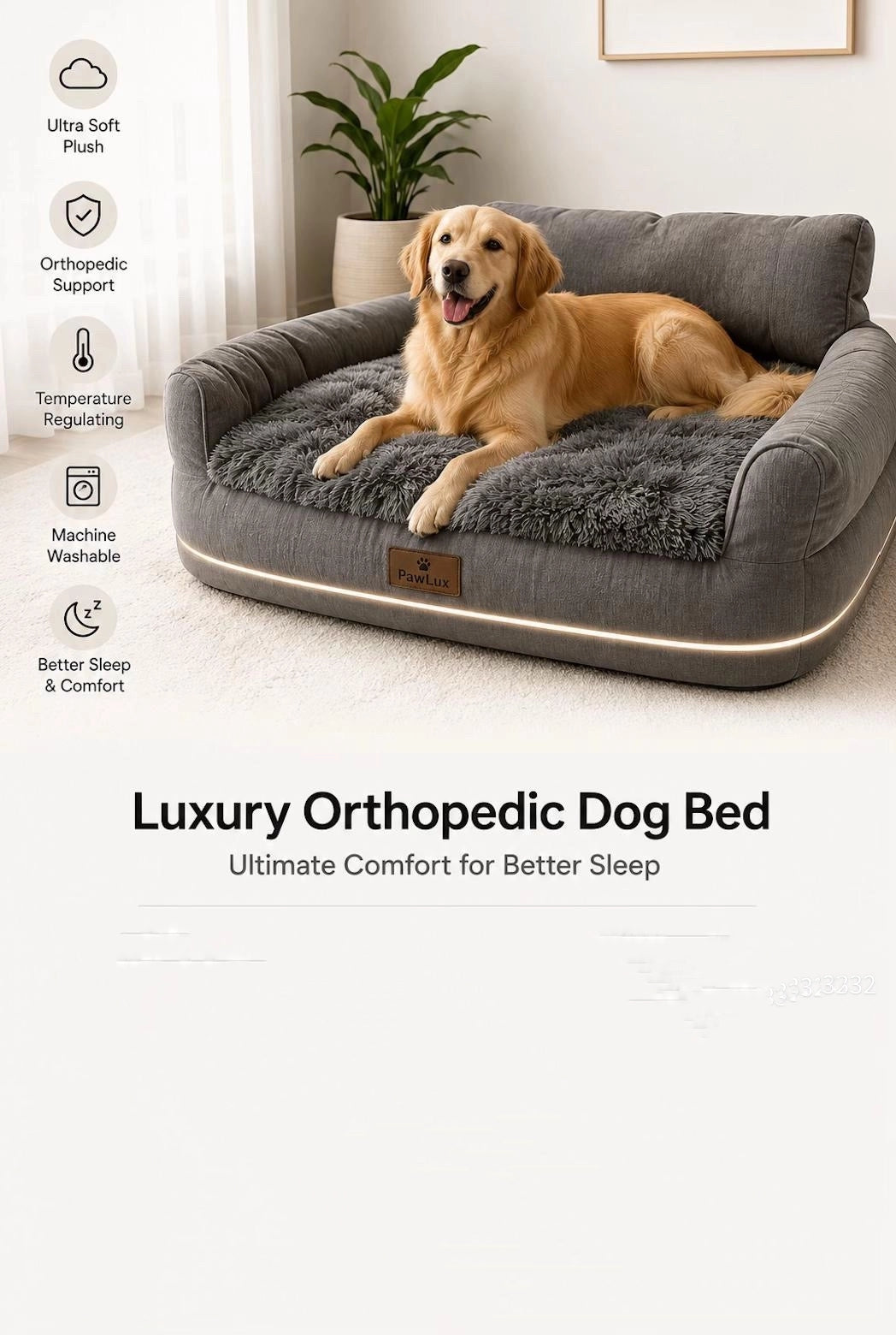 Luxury & Premium Orthopedic Dog Bed